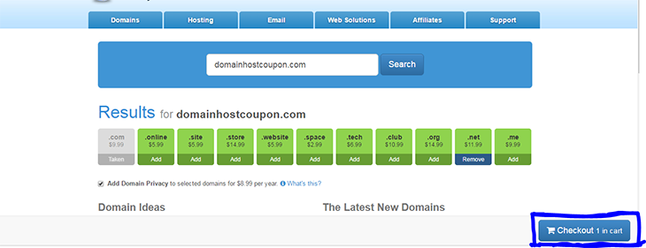 Buy Domain on MYDOmain - domainhostcoupon