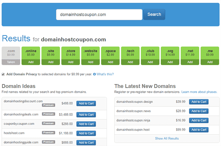 Buy Domain on MYDOmain - domainhostcoupon