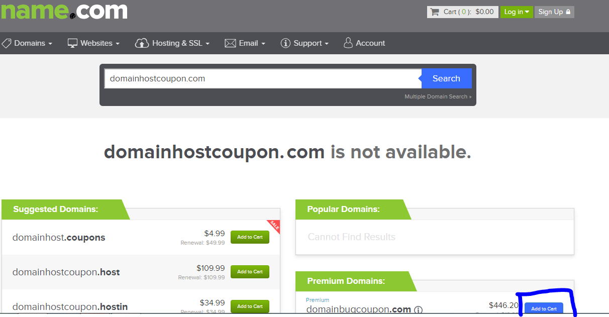 Buy domain on Name com - Domainhostcoupon