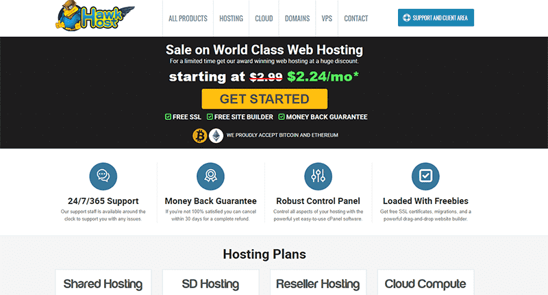 Hawkhost Review Sale on World Class Web Hosting