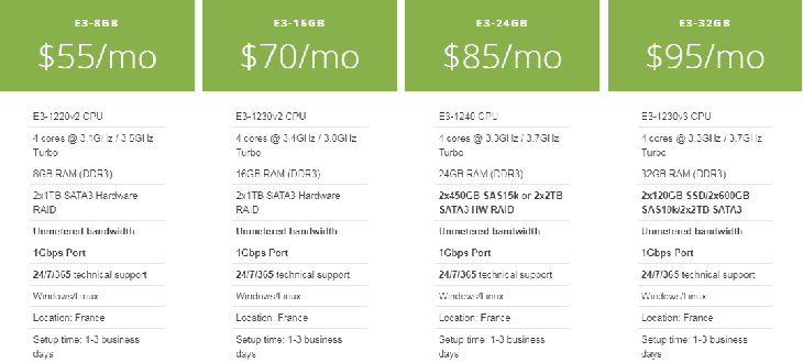 Dedicated Server at GreenServer