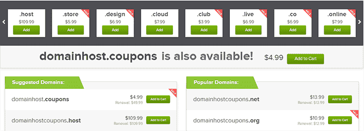 Domain name at Namecom