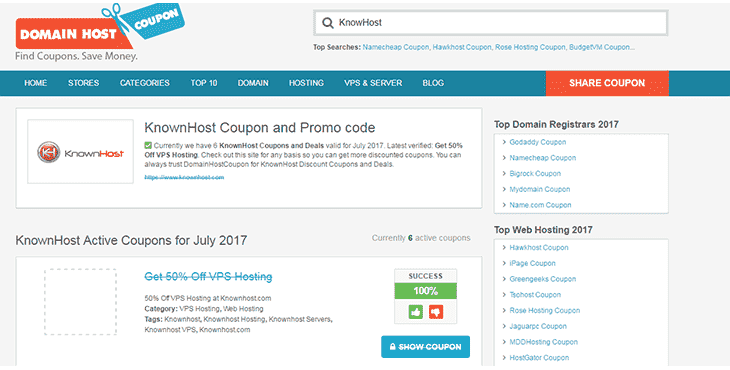 Tips to get the latest Coupon codes KnownHost
