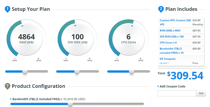 VPS Custom Plans