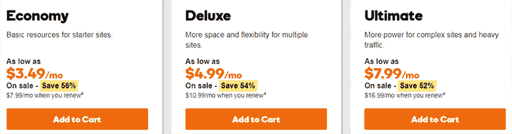 Web Hosting at GOdaddy