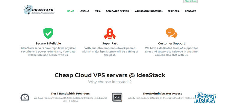 IdeaStack is a good website hosting service provider