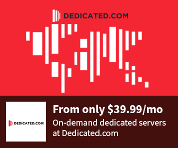 Dedicated.com coupon dedicated servers just $39.99/ mo