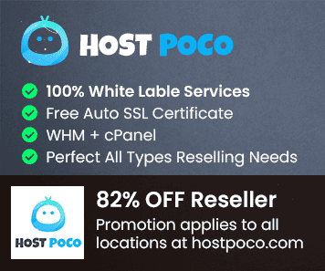 hostpoco Coupons 82% Off best reseller hosting