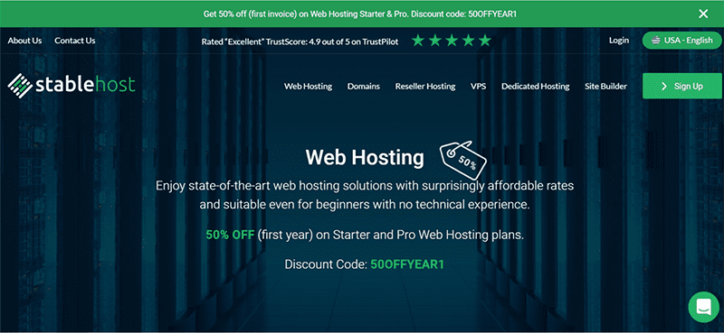 StableHost hosting Review