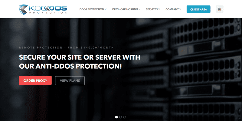 Koddos offers excellent security and anti-DDoS servers