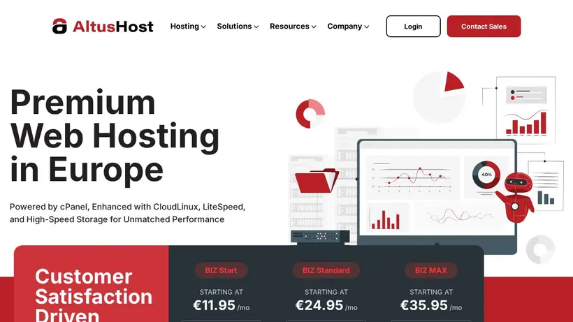 AltusHost hosting deals pricing plans and promo codes screenshot