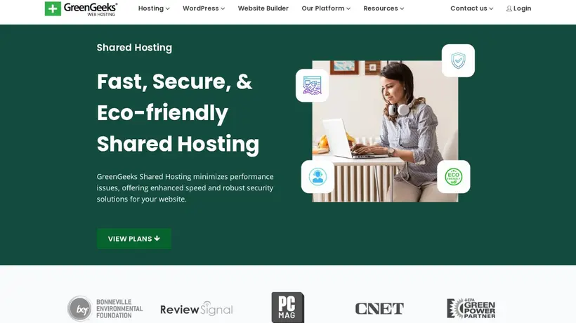 GreenGeeks hosting deals pricing plans and promo codes screenshot