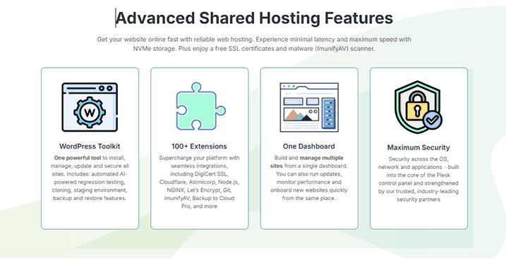 Advanced Shared Hosting Features