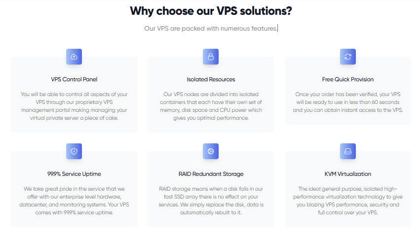 Why choose our VPS solutions