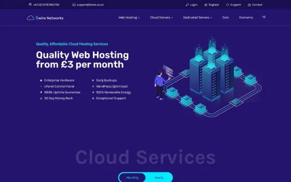 5Wire homepage screenshot