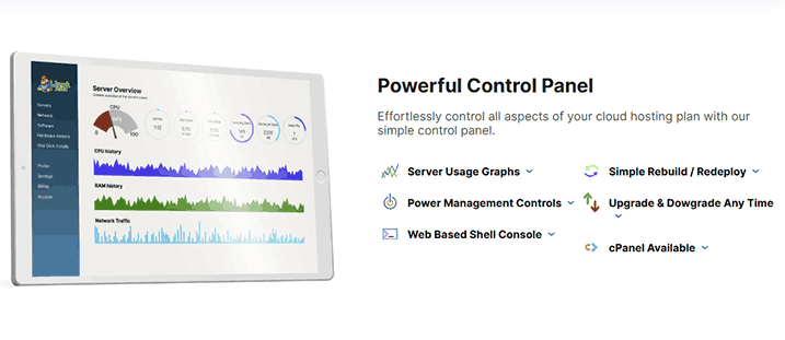 Hawkhost Powerful Control Panel