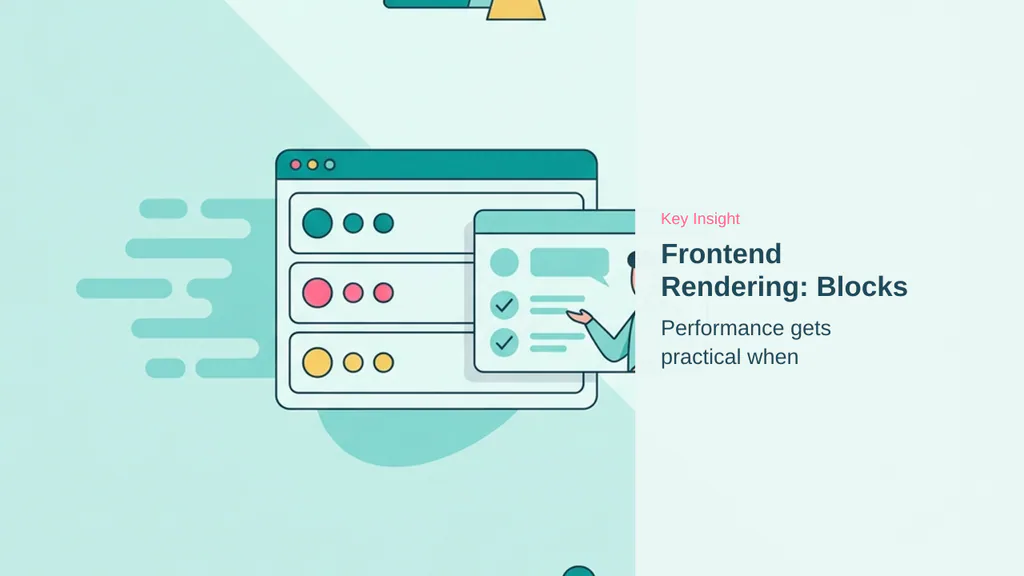 Editorial illustration for Frontend Rendering: Blocks and Shortcodes