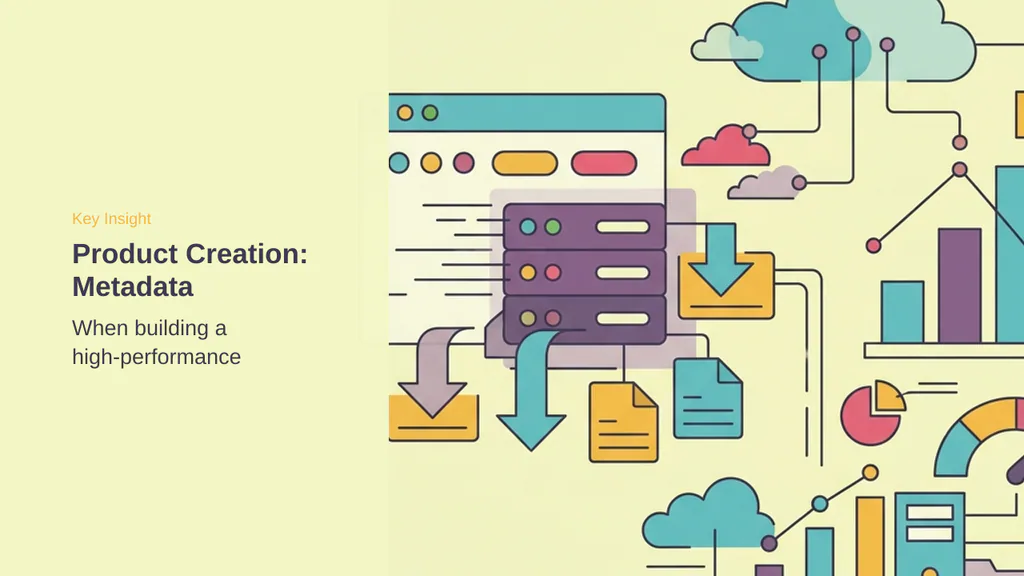 Editorial illustration for Product Creation: Metadata and Asset Mockups