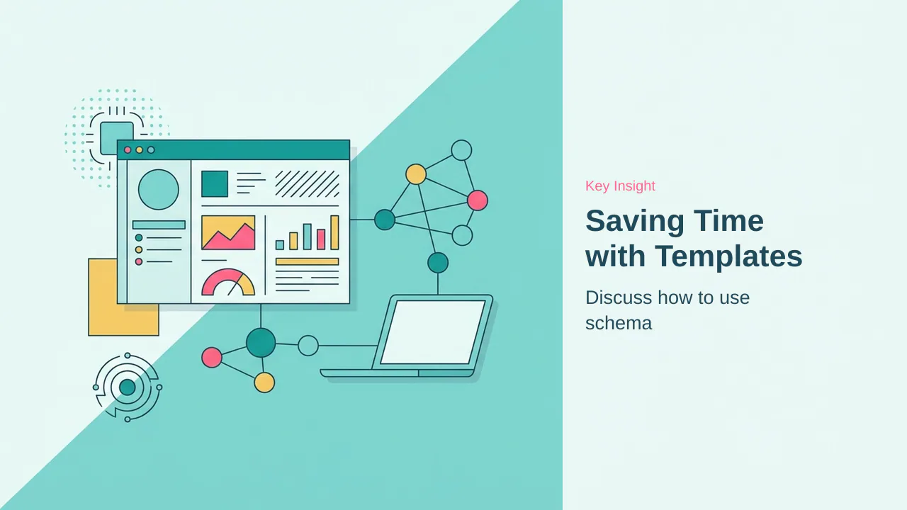 Editorial illustration for Saving Time with Templates and AI