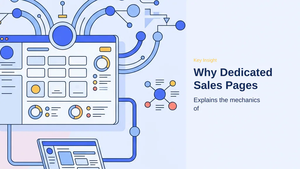 Editorial illustration for Why Dedicated Sales Pages Outperform Standard Pages