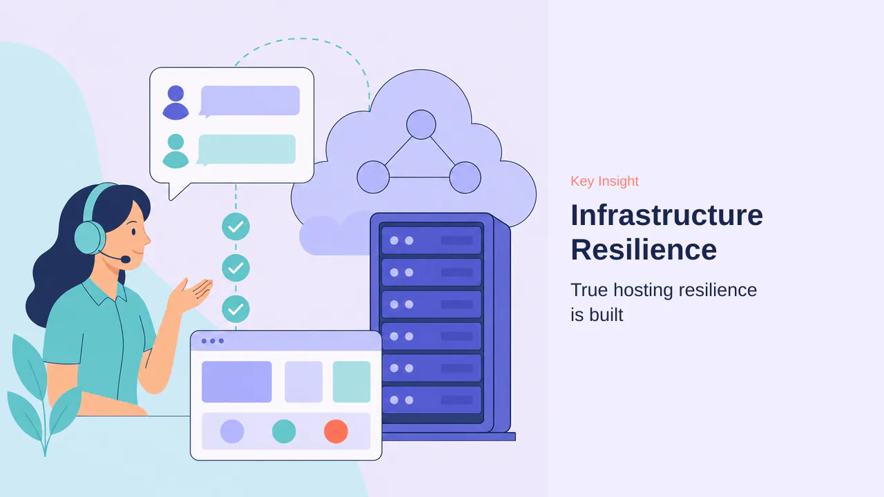 Editorial illustration for Infrastructure Resilience and Business Continuity