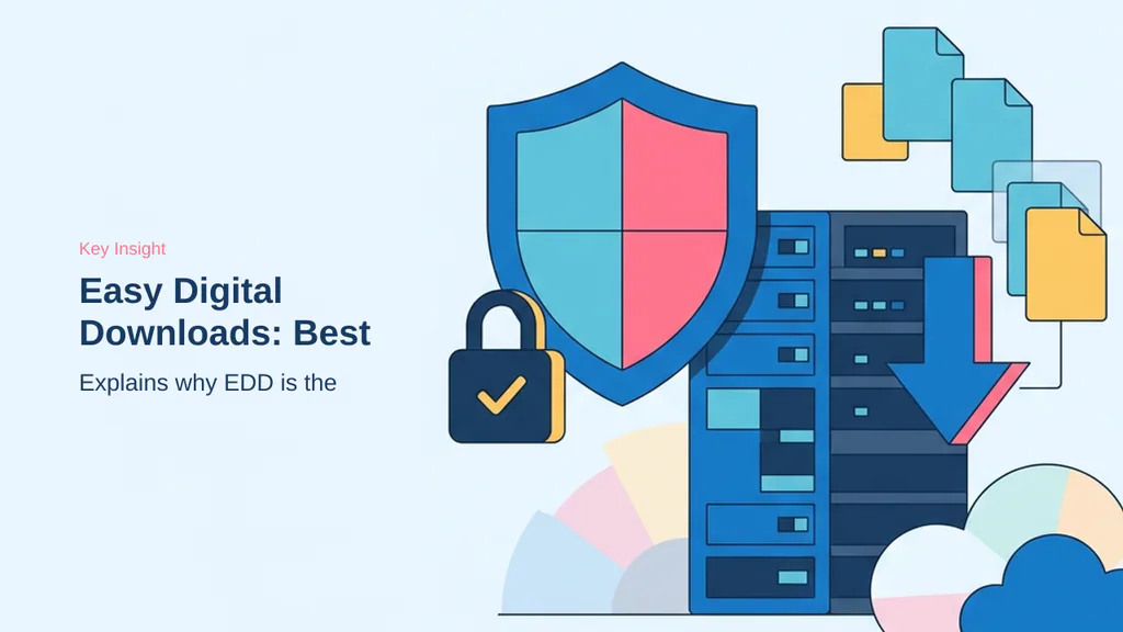 Editorial illustration for Easy Digital Downloads: Best for Digital Products