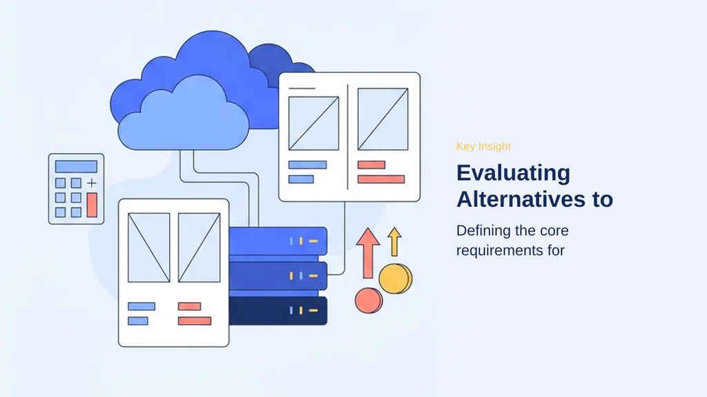 Editorial illustration for Evaluating Alternatives to Squarespace