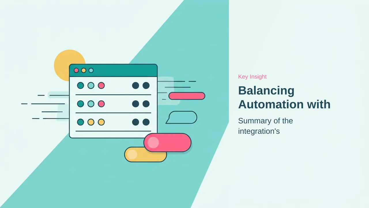 Editorial illustration for Balancing Automation with Current Realities