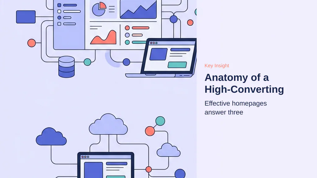 Editorial illustration for Anatomy of a High-Converting Homepage