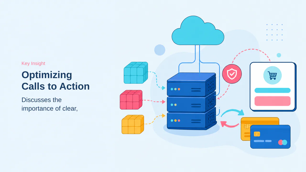 Editorial illustration for Optimizing Calls to Action and Checkout