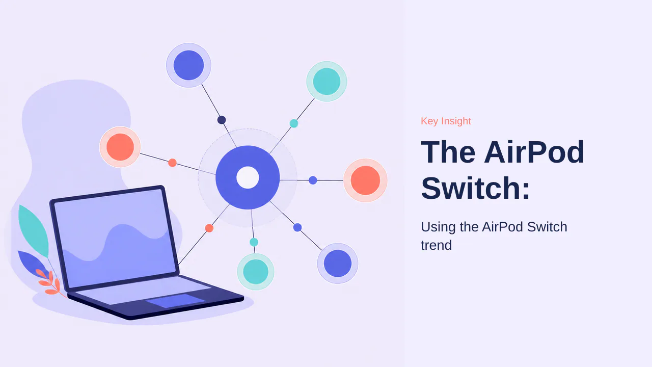 Editorial illustration for The AirPod Switch: Visualizing Lifestyle Aesthetics