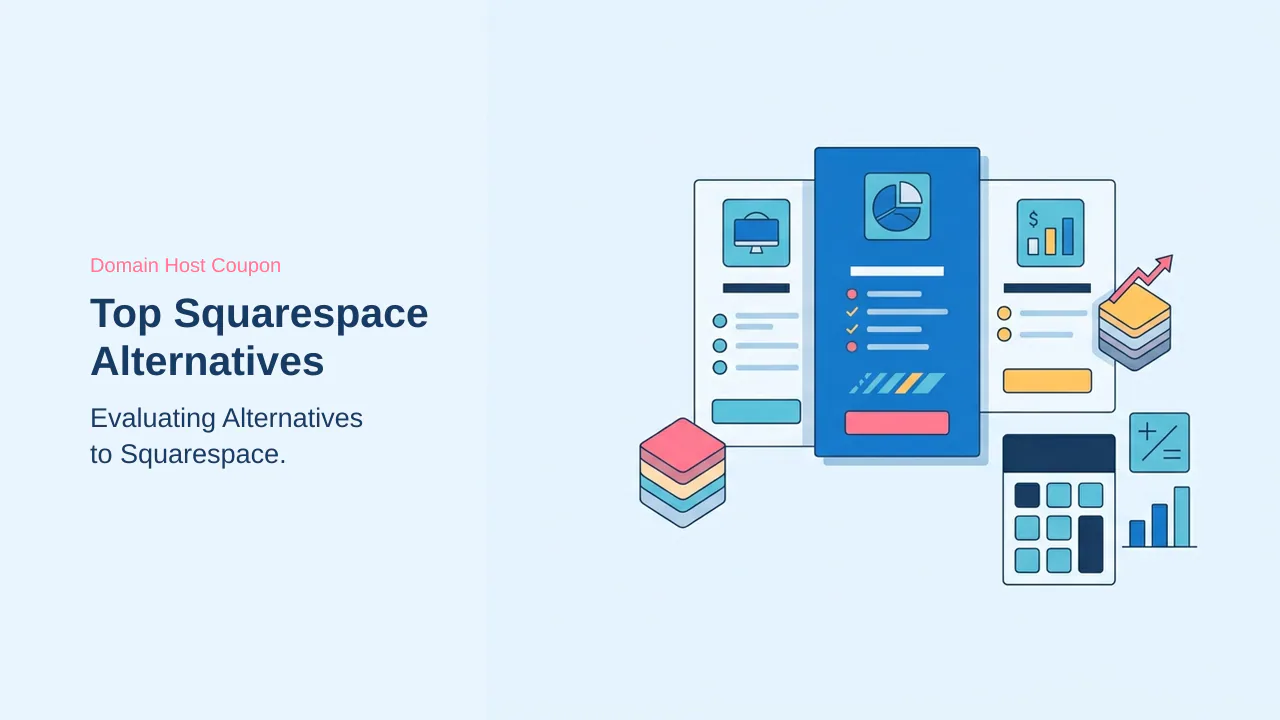 Editorial illustration for Top Squarespace Alternatives for 2026: Balancing Cost, Flexibility, and Ease of Use
