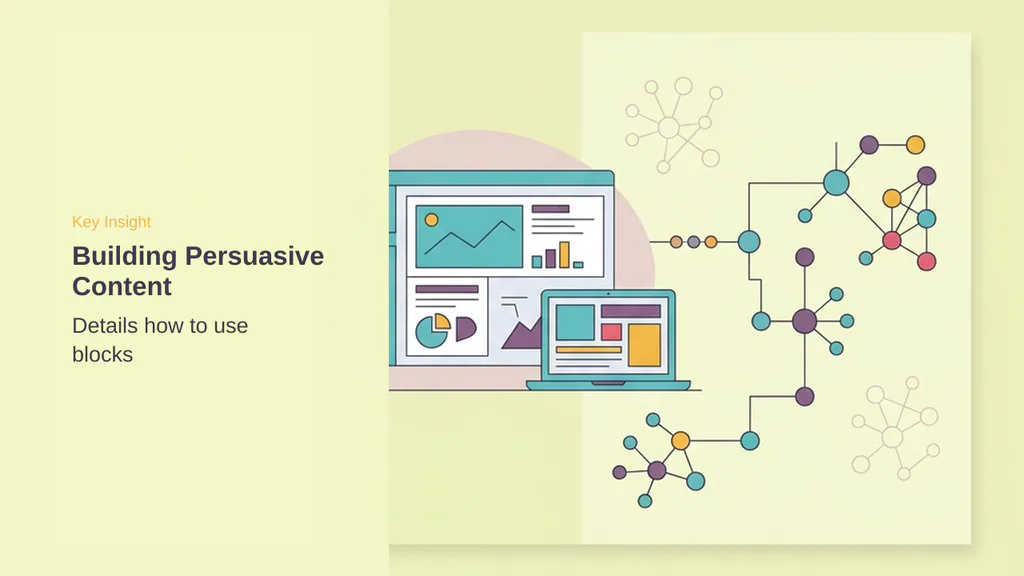 Editorial illustration for Building Persuasive Content and Visuals