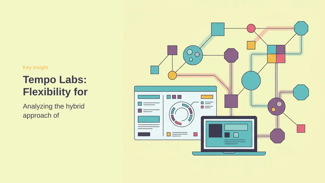 Editorial illustration for Tempo Labs: Flexibility for Experienced Coders
